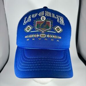 VINTAGE Laughlin Nevada Hat Cap Snap Back‎ Blue YoungAn Hat Coyote Southwest